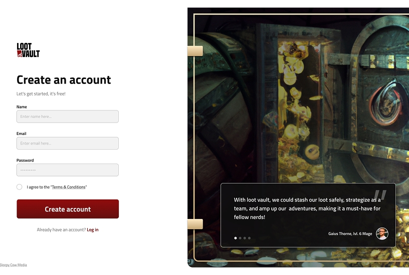 Modern, Secure Signup