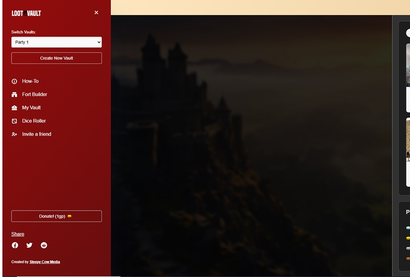 Responsive User Menu